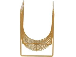 Tijdschrifthouder Met Draadstructuur - L36 X D23 X H33 Cm - Goudkleurig - Poliara-OZAIA Hot