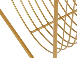 Tijdschrifthouder Met Draadstructuur - L36 X D23 X H33 Cm - Goudkleurig - Poliara-OZAIA Hot