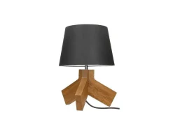 Tilda Tafellamp, Eik, Chroom, Antraciet, 30X30X43,5 Cm,-EPIKASA Sale