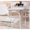 Togo Tuinmeubelset Tafel 100X200Cm Wit, 6 Stoelen Santorini Wit.-Vente-unique Online