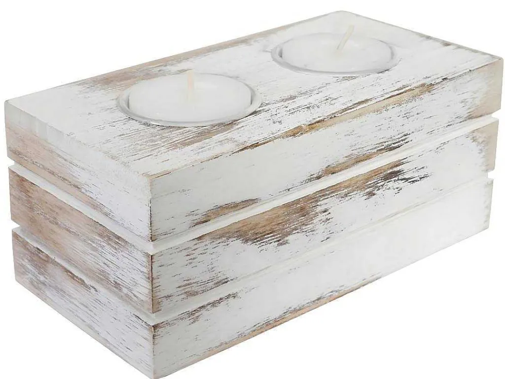 Tolve Theelichthouderset (3 Stuks), Wit-Vente-unique Online