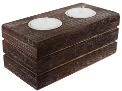 Tolve Theelichthouderset (3 Stuks), Bruin-Vente-unique Online