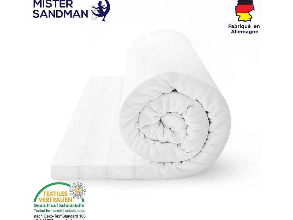Topmatras 90X190 Cm Met Stevige Ondersteuning - Afneembare En Wasbare Hoes Voor Optimale Hygiene-MISTER SANDMAN