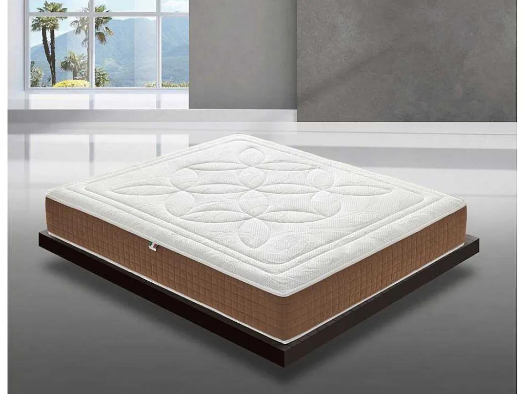 Traagschuimmatras Met 5 Cm Geheugen - Hoogte 25 Cm - Orthopedisch - Verwijderbaar 135 X 200 Cm-I Love Sleep New