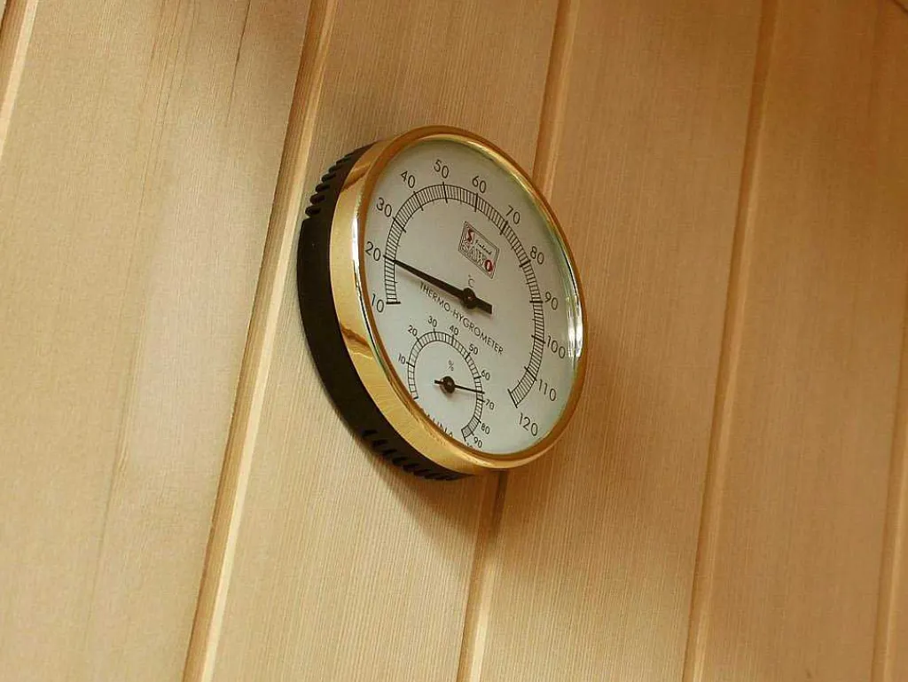 Traditionele Finse Sauna Sigtuna - 2 Tot 3 Plaatsen - L150 X L120 X H200 Cm - Met Led Verlichting-VOGUE SAUNA Online