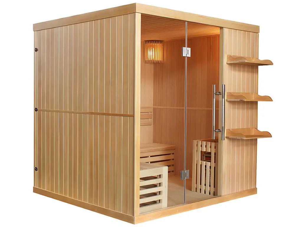 Traditionele Sauna 4/5 Persoons Van Faborg - 200 X 180 X 200 Cm-VOGUE SAUNA Online