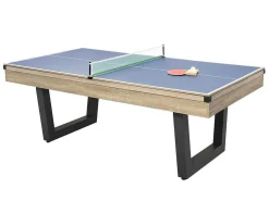 Transformeerbare Tafel - Biljart & Pingpong - Licht Naturelkleurig En Zwart - L213,4 X B111,8 X H78,5 Cm - Melian-Vente-unique Best