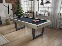 Transformeerbare Tafel - Biljart & Pingpong - Licht Naturelkleurig En Zwart - L213,4 X B111,8 X H78,5 Cm - Melian-Vente-unique Best