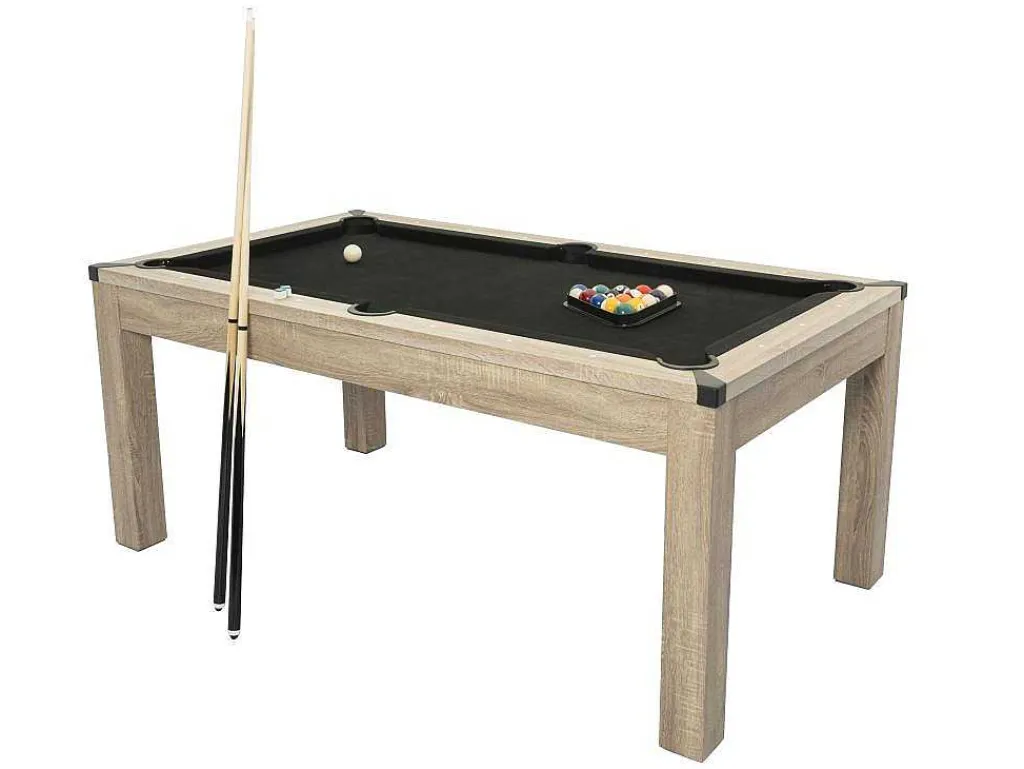 Transformeerbare Tafel Biljart & Pingpong - Licht Naturelkleurig - L182 X B102 X H80 Cm - Henk-Vente-unique Sale