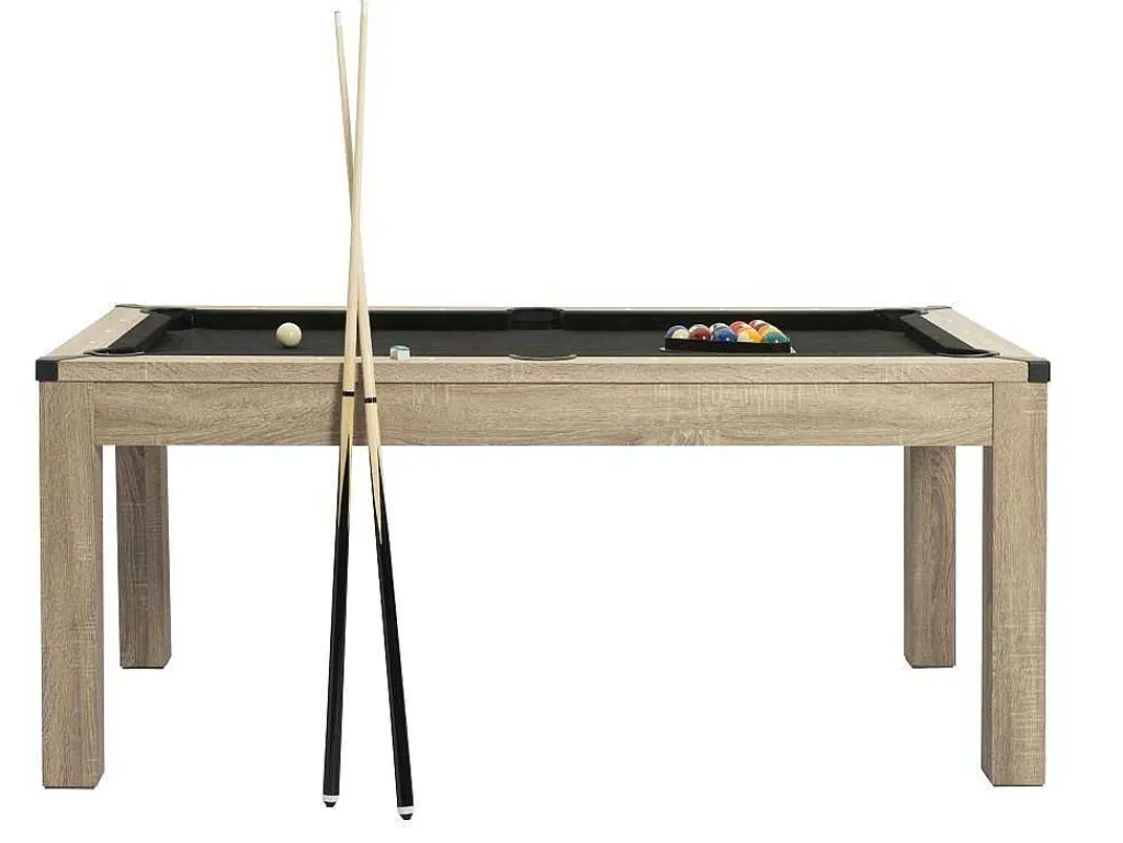 Transformeerbare Tafel Biljart & Pingpong - Licht Naturelkleurig - L182 X B102 X H80 Cm - Henk-Vente-unique Sale