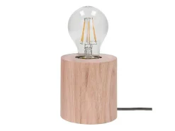 Trongo Tafellamp, Eiken, Antraciet, 10X10X10 Cm,-EPIKASA Outlet