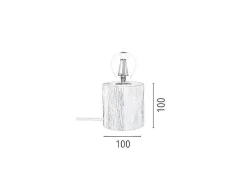Trongo Tafellamp, Eiken, Antraciet, 10X10X10 Cm,-EPIKASA Outlet
