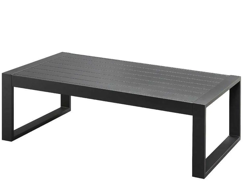 Tuin Salontafel Molokai Van Aluminium - Antraciet-MYLIA Clearance