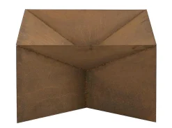 Tuin Vuurkorf In Cortenstaal - L. 50 X P. 50 X H. 30 Cm - Vierkant - Morogoro-Vente-unique Best