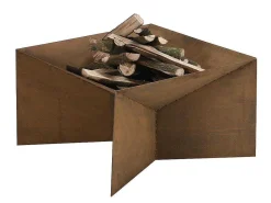 Tuin Vuurkorf In Cortenstaal - L. 50 X P. 50 X H. 30 Cm - Vierkant - Morogoro-Vente-unique Best