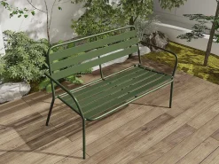 Tuinbankje Van Metaal - Kaki - Mirmande-MYLIA
