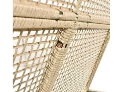 Tuinbed - Rotan Tent Voor 2 Personen - Met Gordijn En Kussens - Beige-ModernLuxe Online