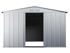 Tuinhuisje Van Gegalvaniseerd Staal - Grijs - Linus - 9,92 M-EXPERTLAND New