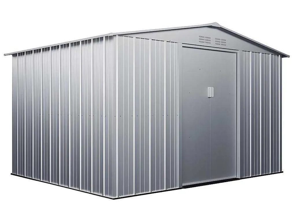Tuinhuisje Van Gegalvaniseerd Staal - Grijs - Linus - 9,92 M-EXPERTLAND New