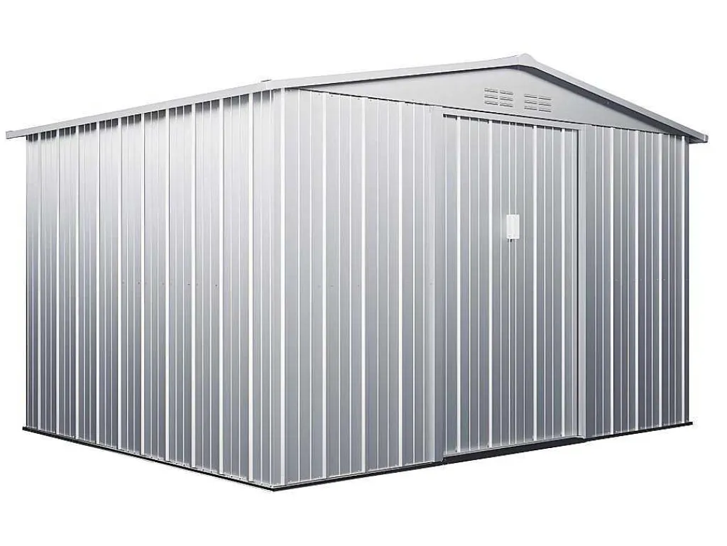 Tuinhuisje Van Gegalvaniseerd Staal - Grijs - Linus - 7,82M-EXPERTLAND New