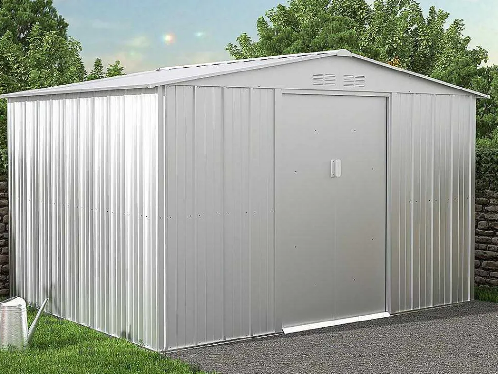 Tuinhuisje Van Gegalvaniseerd Staal - Grijs - Linus - 7,82M-EXPERTLAND New