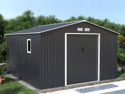 Tuinhuisje Van Grijs Gegalvaniseerd Staal Archer - 12,99 M-EXPERTLAND Discount