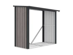 Tuinhuisje Van Verzinkt Staal Met Houteffect 1,98 M3 - 2 Kub - B182 X D89 X H156 Cm - Birwood-EXPERTLAND Clearance