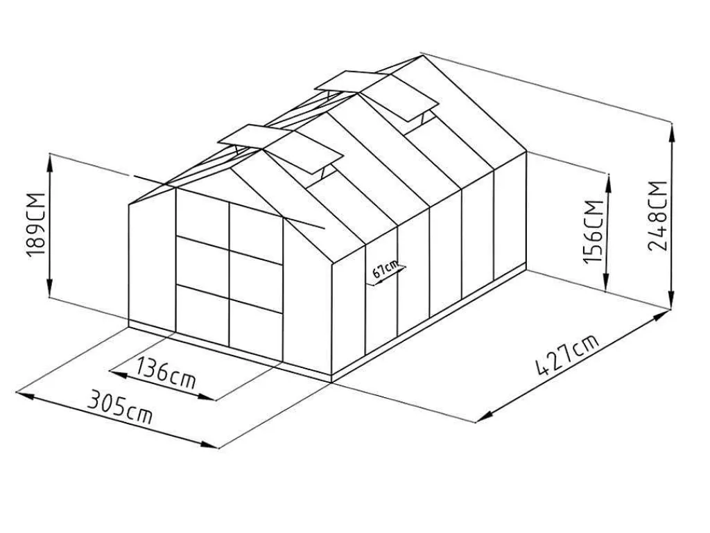 Tuinkas Van Polycarbonaat Van 13M Kalida-EXPERTLAND New