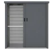 Tuinkast Van Gegalvaniseerd Staal Reivax - Grijs - 1,31 M3 - L125 X B80 X H131 Cm-Vente-unique Online
