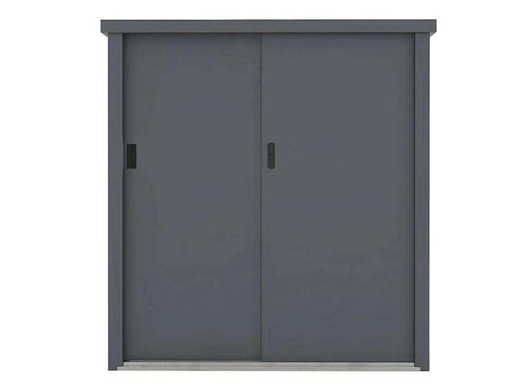Tuinkast Van Gegalvaniseerd Staal Reivax - Grijs - 1,31 M3 - L125 X B80 X H131 Cm-Vente-unique Online
