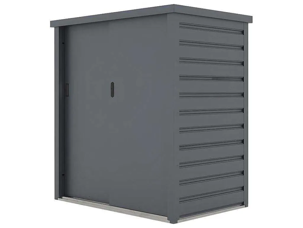 Tuinkast Van Gegalvaniseerd Staal Reivax - Grijs - 1,31 M3 - L125 X B80 X H131 Cm-Vente-unique Online