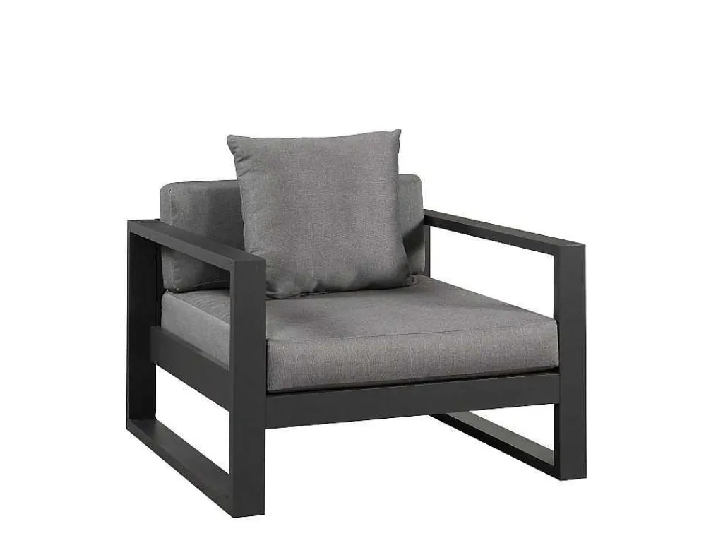 Tuinsalon Molokai In Aluminiun: Driezitsbank, 2 Fauteuils, Salontafel-MYLIA Outlet