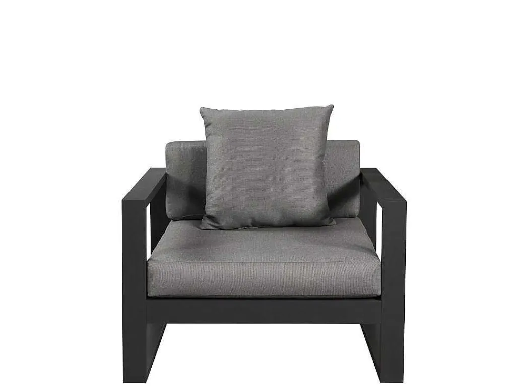 Tuinsalon Molokai In Aluminiun: Driezitsbank, 2 Fauteuils, Salontafel-MYLIA Outlet