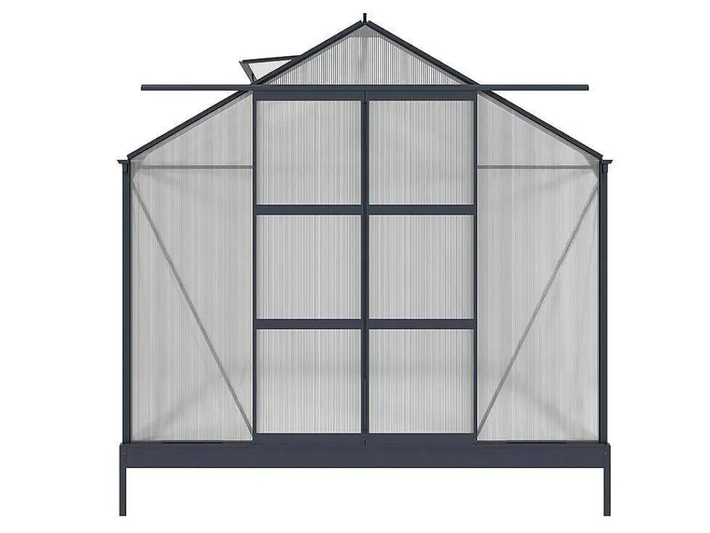 Tuinserre Corolle Ii 9 M Van Polycarbonaat - Antraciet-EXPERTLAND Discount