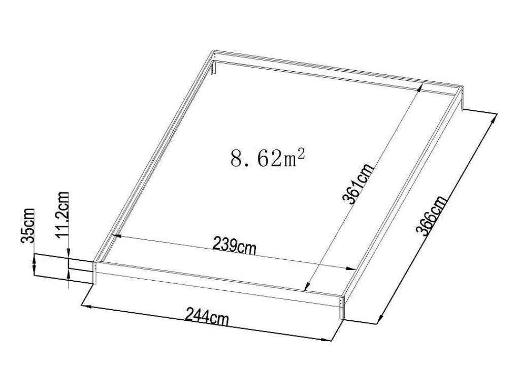 Tuinserre Corolle Ii 9 M Van Polycarbonaat - Antraciet-EXPERTLAND Discount