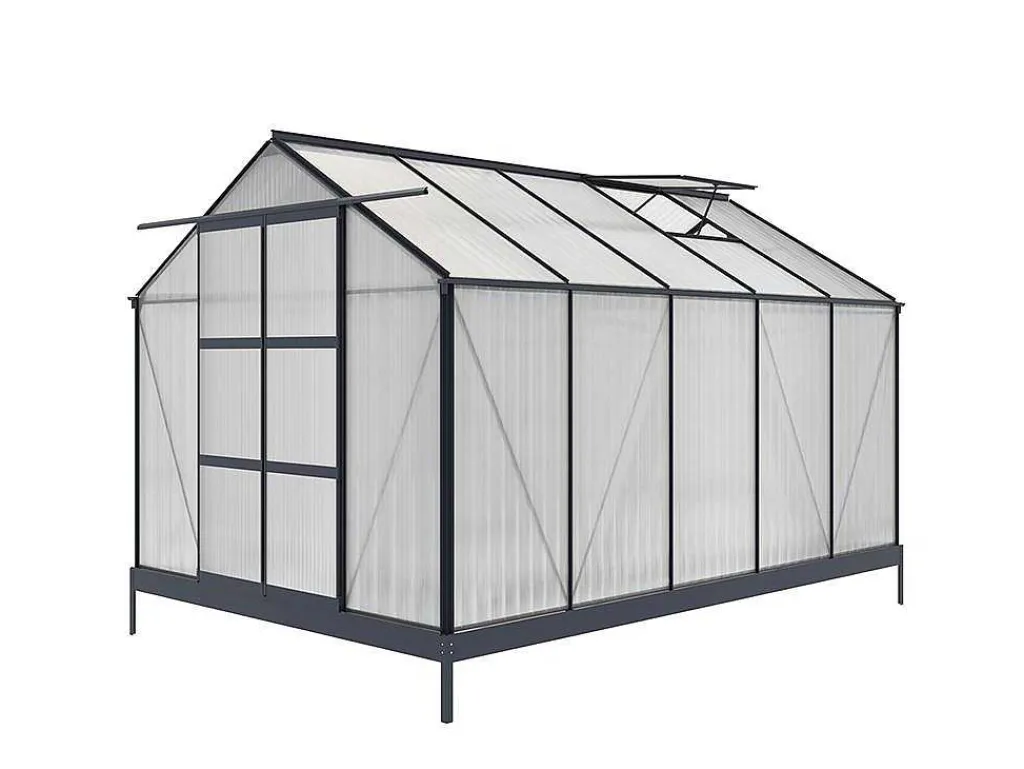 Tuinserre Corolle Ii 9 M Van Polycarbonaat - Antraciet-EXPERTLAND Discount