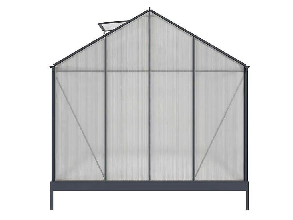 Tuinserre Corolle Ii 9 M Van Polycarbonaat - Antraciet-EXPERTLAND Discount