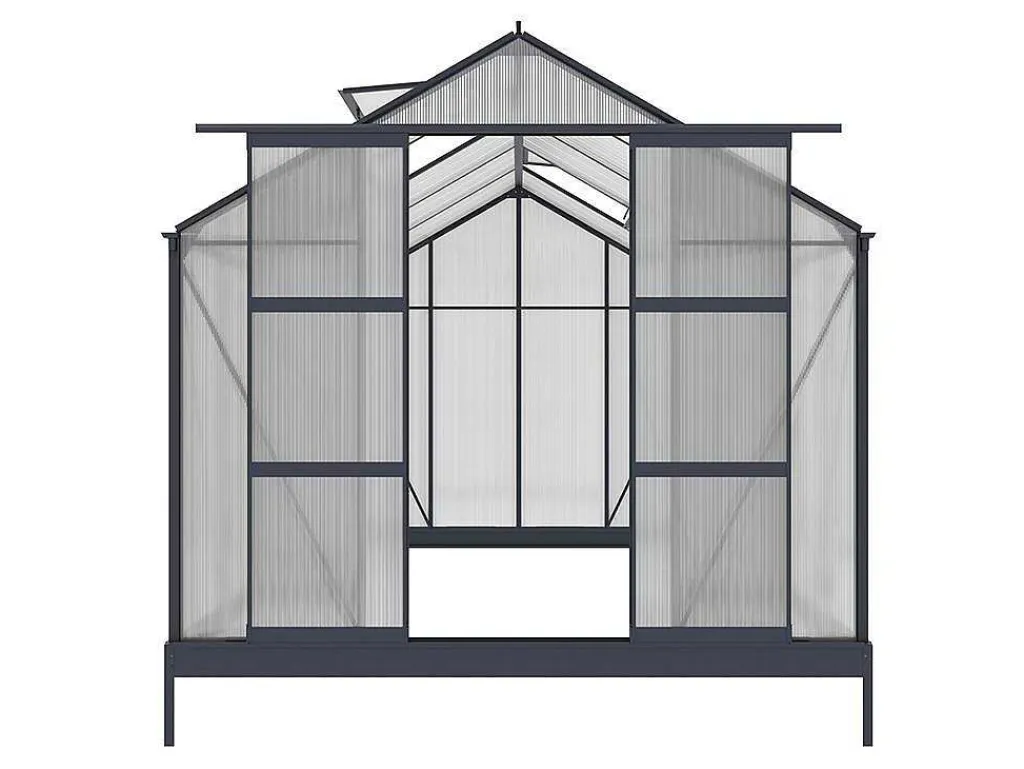 Tuinserre Corolle Ii 9 M Van Polycarbonaat - Antraciet-EXPERTLAND Discount