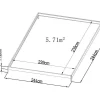 Tuinserre Van Polycarbonaat Anissa Met Basis - 5,9 M - Groen-EXPERTLAND