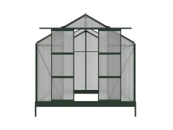 Tuinserre Van Polycarbonaat Anissa Met Basis - 5,9 M - Groen-EXPERTLAND