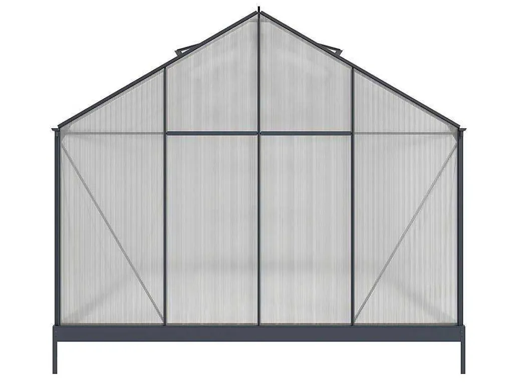 Tuinserre Van Polycarbonaat In 13M Kalida - Antraciet-EXPERTLAND Outlet