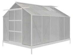 Tuinserre Van Polycarbonaat 9 M Corolle Ii - Aluminium-EXPERTLAND Discount