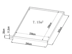 Tuinserre Van Polycarbonaat 7.5 M Greenea Ii - Antraciet-EXPERTLAND Discount