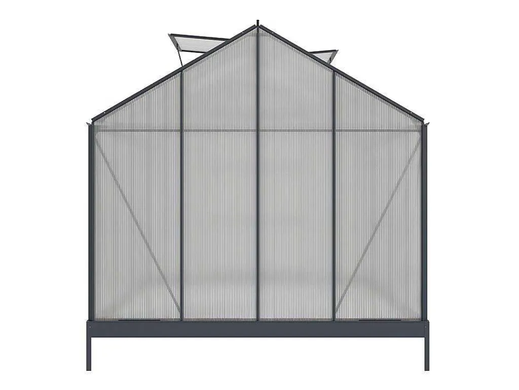 Tuinserre Van Polycarbonaat 7.5 M Greenea Ii - Antraciet-EXPERTLAND Discount
