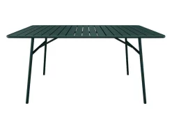 Tuintafel L160 Cm In Metaal - Dennengroen - Mirmande Van-MYLIA New