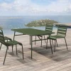 Tuintafel Van Metaal - L160 Cm - Kaki - Mirmande-MYLIA Discount