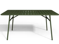 Tuintafel Van Metaal - L160 Cm - Kaki - Mirmande-MYLIA Discount