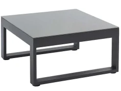 Tuinzithoek Van Aluminium: Salontafel En Hoekbank Met Afneembare Hoek 6 Personen - Antraciet - Palaos Ii-MYLIA Hot