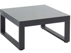 Tuinzithoek Van Aluminium: Salontafel En Hoekbank Met Afneembare Hoek 6 Personen - Antraciet - Palaos Ii-MYLIA Hot