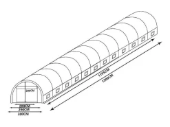 Tunnelkas Met Staalstructuur Ipomea 36M - L1200Xb300Xh300 Cm-EXPERTLAND Online